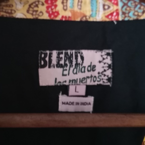 BLEND of America Los Muertos Hawaiian Shirt Size L - Picture 2 of 7